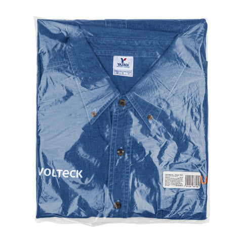 Camisa de mezclilla manga corta para hombre, EG, Truper | CAM-MEZ-CXL | 60343