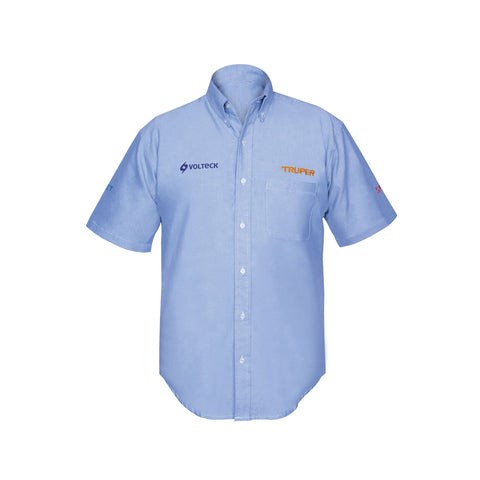 Camisa manga corta para hombre, azul, CH, Truper | CAM-AZ-CS | 60348