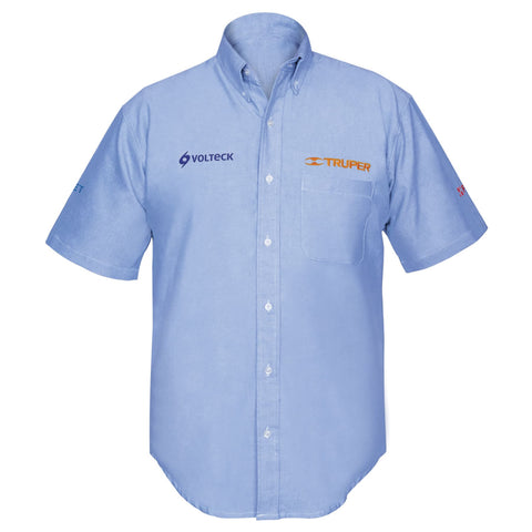 Camisa manga corta para hombre, azul, G, Truper | CAM-AZ-CL | 60350