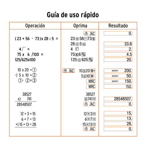 Calculadora de escritorio 15 cm, Truper | CALC-15E | 60481