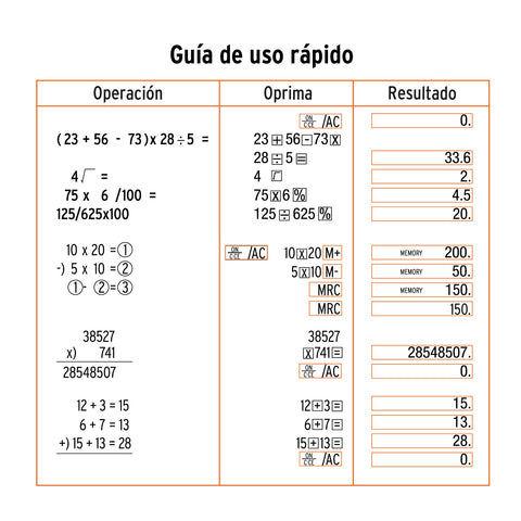 Calculadora de escritorio 19 cm, Truper | CALC-19E | 60482