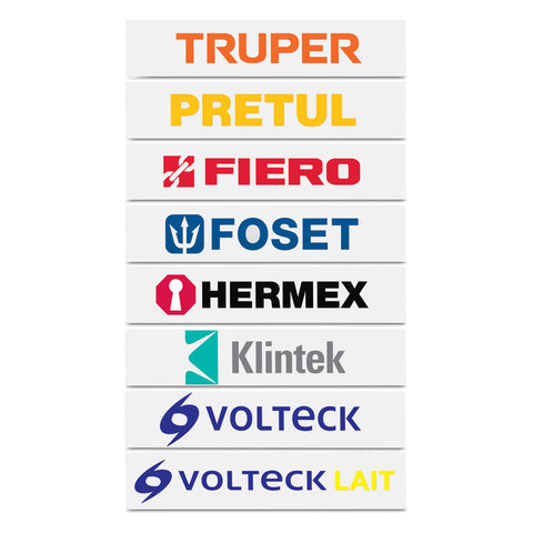 Logotipos de vinil autoadherible de 60 cm, Truper | LOGOS-60-2 | 61052