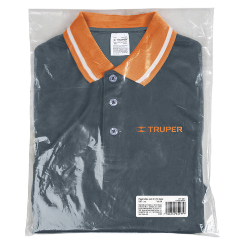 Playera polo performance para mujer, gris, CH, Truper | DRY-GD-C | 61086