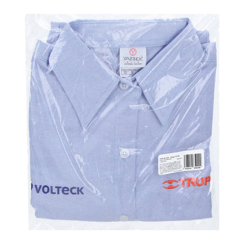 Camisa manga corta para mujer, azul, CH, Truper | CAM-AZ-DCS | 61106