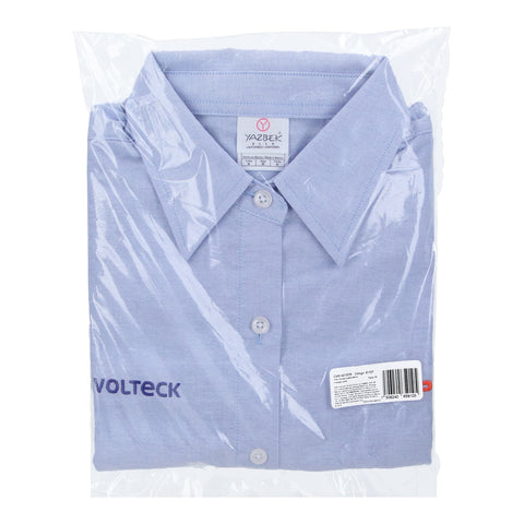 Camisa manga corta para mujer, azul, M, Truper | CAM-AZ-DCM | 61107