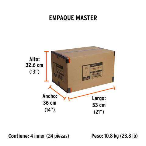 Termo de acero inoxidable, 700 ml, TRUPER | TERMO-07A | 62126