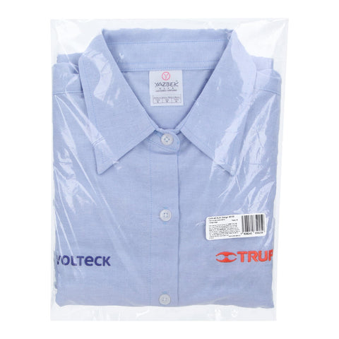 Camisa manga larga para mujer, azul, M, Truper | CAM-AZ-DLM | 63102