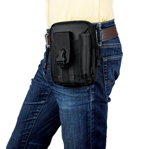 Bolso táctico negro para cinturón, Truper | BOLTA-N | 67021
