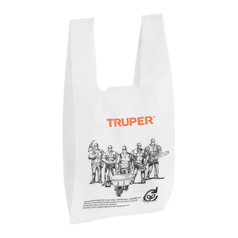 100 bolsas plásticas biodegradables de 20 x 40 cm, Truper | BOP-40 | 68052