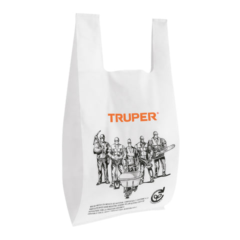 100 bolsas plásticas biodegradables de 27 x 50 cm, Truper | BOP-50 | 68053