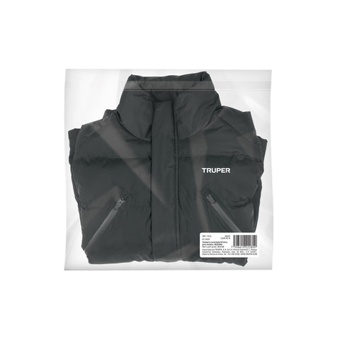 Chamarra acolchada térmica para hombre, negra, M, TRUPER | CHAM-NC-M | 68069