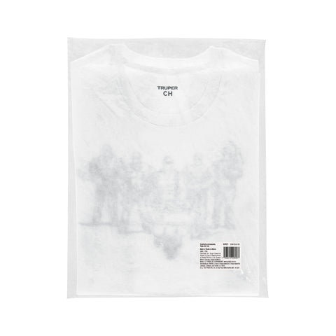 Playera cuello redondo para hombre, blanca, CH, Truper | CAM-BLA-36 | 68121