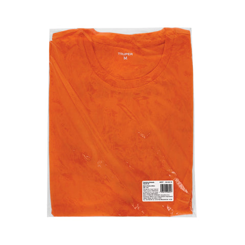 Playera cuello redondo para hombre, naranja, M, Truper | CAM-NAR-38 | 68127