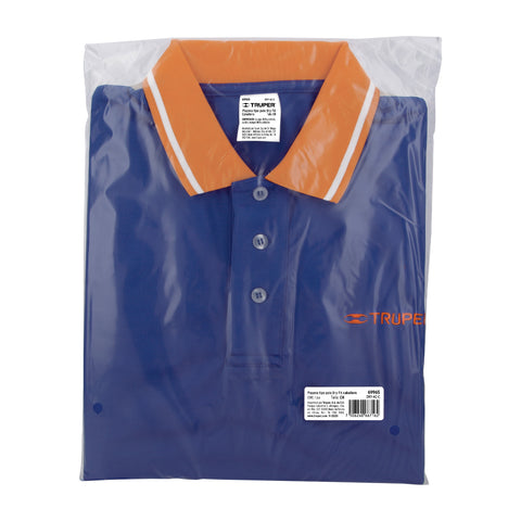 Playera polo performance para hombre, azul, CH, Truper | DRY-AC-C | 69965