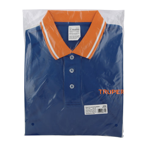 Playera polo performance para hombre, azul, M, Truper | DRY-AC-M | 69966