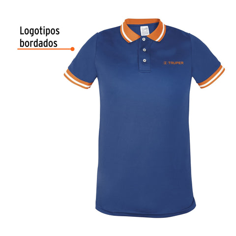 Playera polo performance para hombre, azul, EG, Truper | DRY-AC-XG | 69968