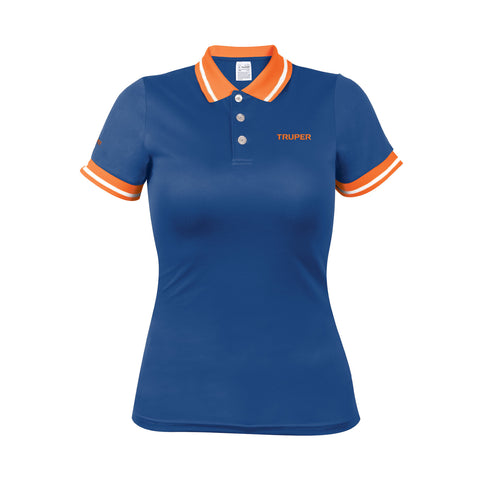 Playera polo performance para mujer, azul, CH, Truper | DRY-AD-C | 69970