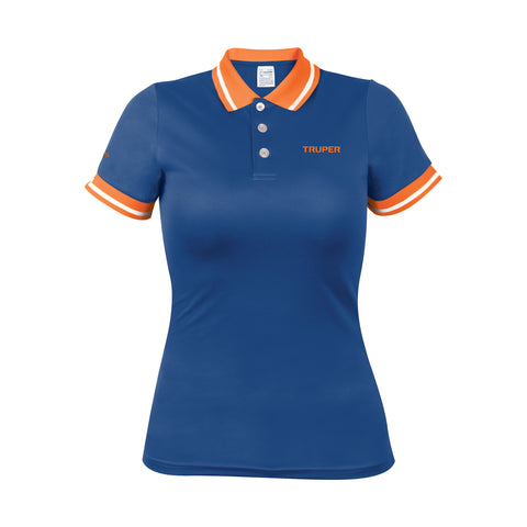 Playera polo performance para mujer, azul, G, Truper | DRY-AD-G | 69972