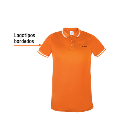 Playera polo performance para hombre, naranja, CH, Truper | DRY-NC-C | 69981