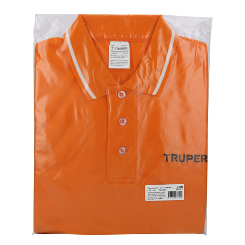 Playera polo performance para hombre, naranja, CH, Truper | DRY-NC-C | 69981
