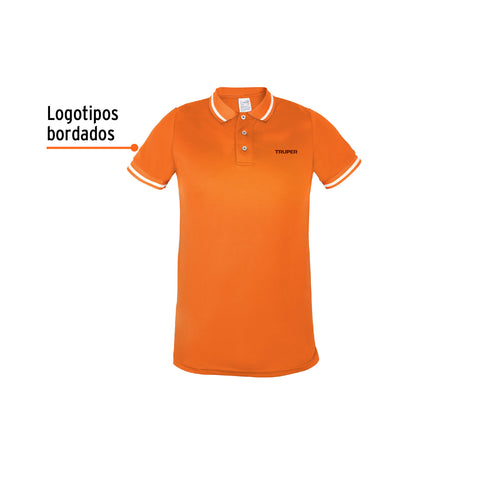 Playera polo performance para hombre, naranja, EG, Truper | DRY-NC-XG | 69984