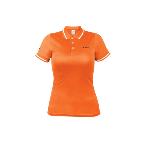 Playera polo performance para mujer, naranja, M, Truper | DRY-ND-M | 69987
