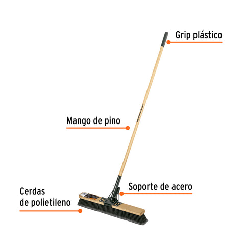 Cepillo superficies rugosas, cerdas PP, mango 60 cm, EXPERT | CEPI-60RX | 103754