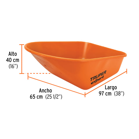 Concha metálica para carretilla CAT- 60X, TRUPER EXPERT | CO-60X | 102994