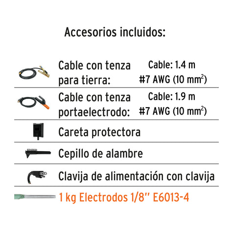 Soldadora arco eléctrico, corriente alterna 90 A, Truper | SOT-100 | 14350