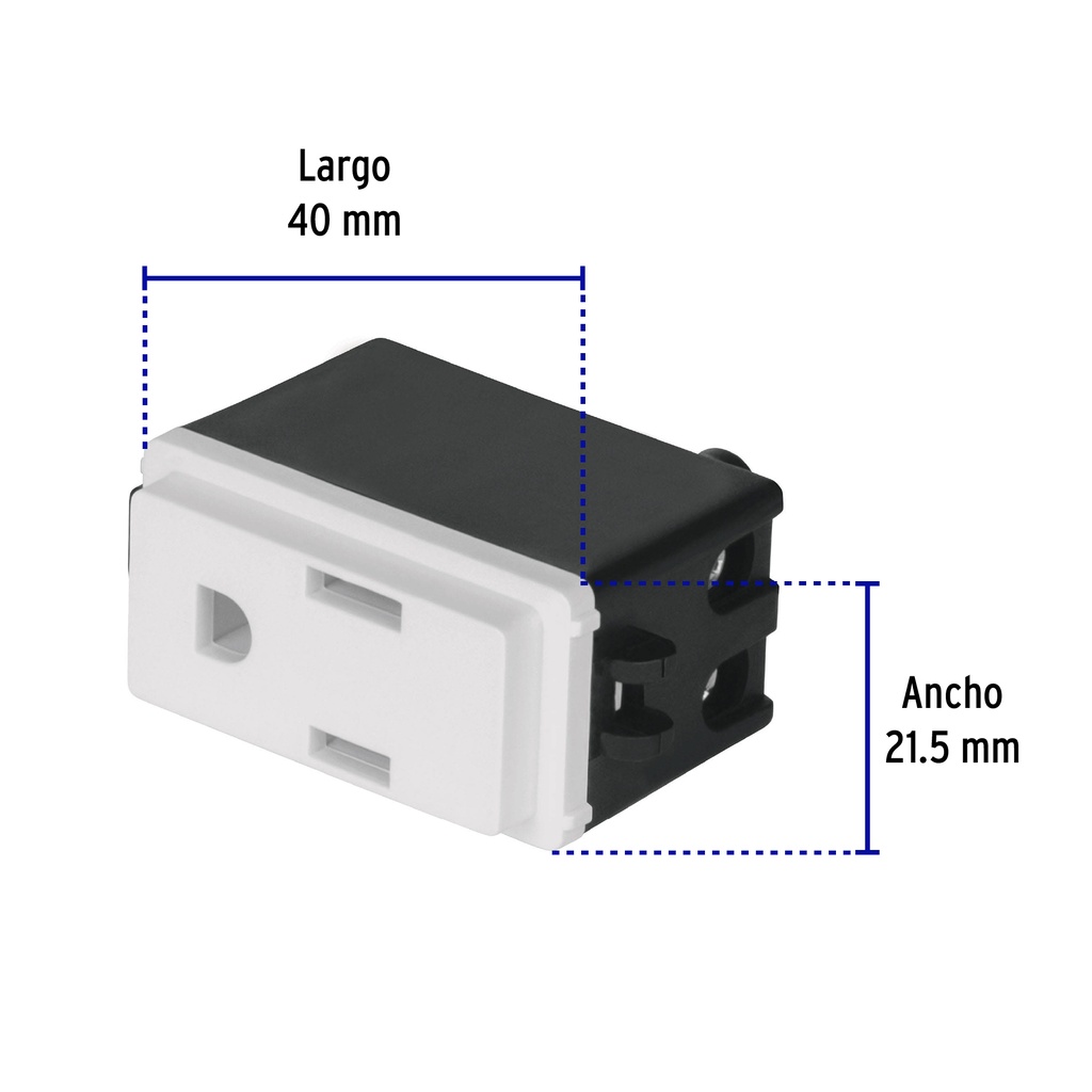 COA-B | Contacto 2 polos + tierra, Volteck Basic