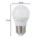 LED-40GFB | Lámpara LED G45 5 W (equiv. 40 W), luz de día, caja, Basic