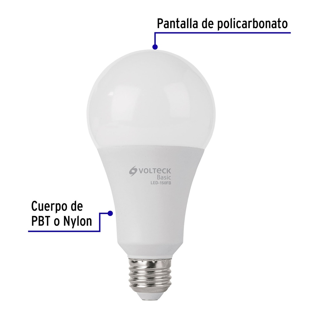 LED-150FB | Lámpara LED A25 18 W (equiv. 125 W), luz de día, caja, Basic