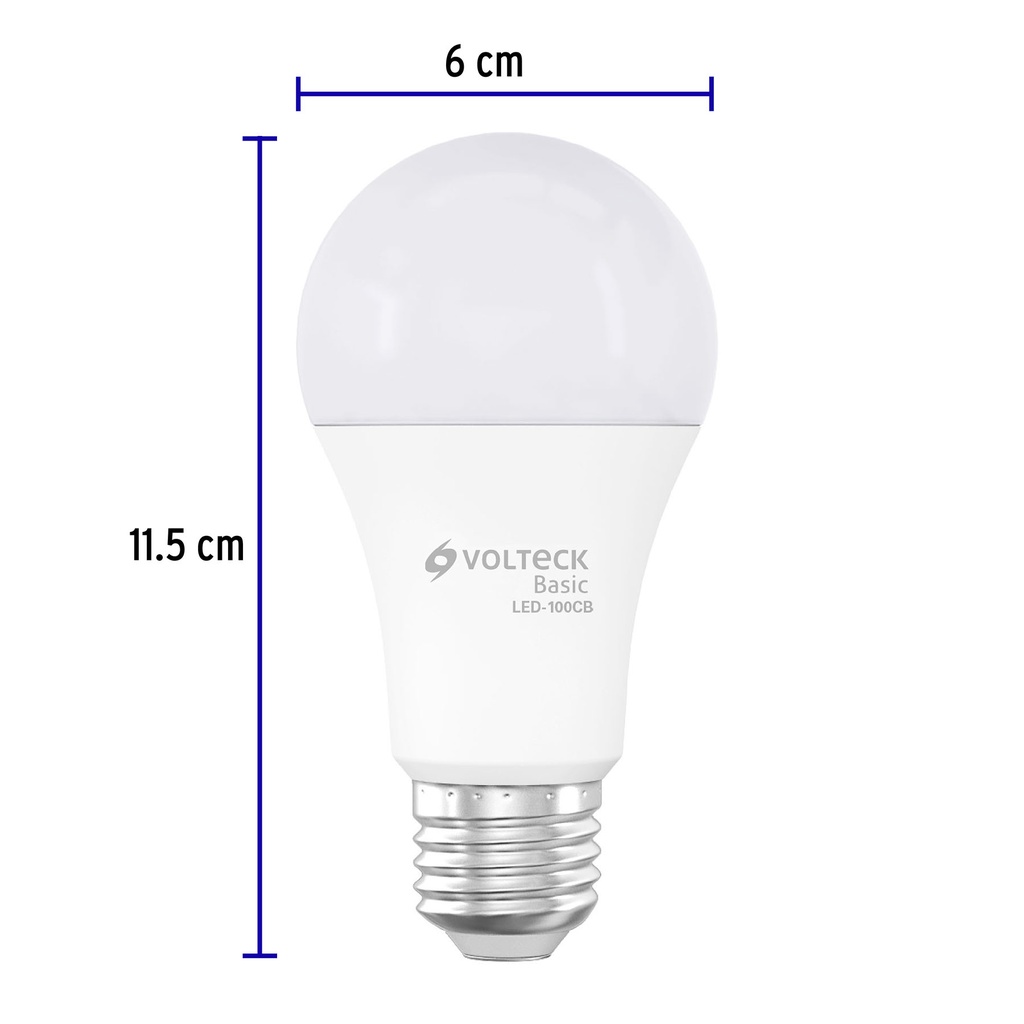 LED-100CB | Lámpara LED A19 14 W (equiv. 75 W), luz cálida, caja, Basic