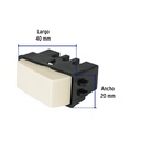 APSE-3BI | Interruptor de 3 vías, marfil, línea Volteck Basic