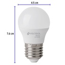 LED-30GFBX4 | Pack de 4 lámparas LED G45 3 W (equiv. 25 W), luz de día