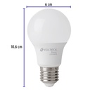 LED-60FBX4 | Pack de 4 lámparas LED A19 8 W (equiv. 60 W), luz de día