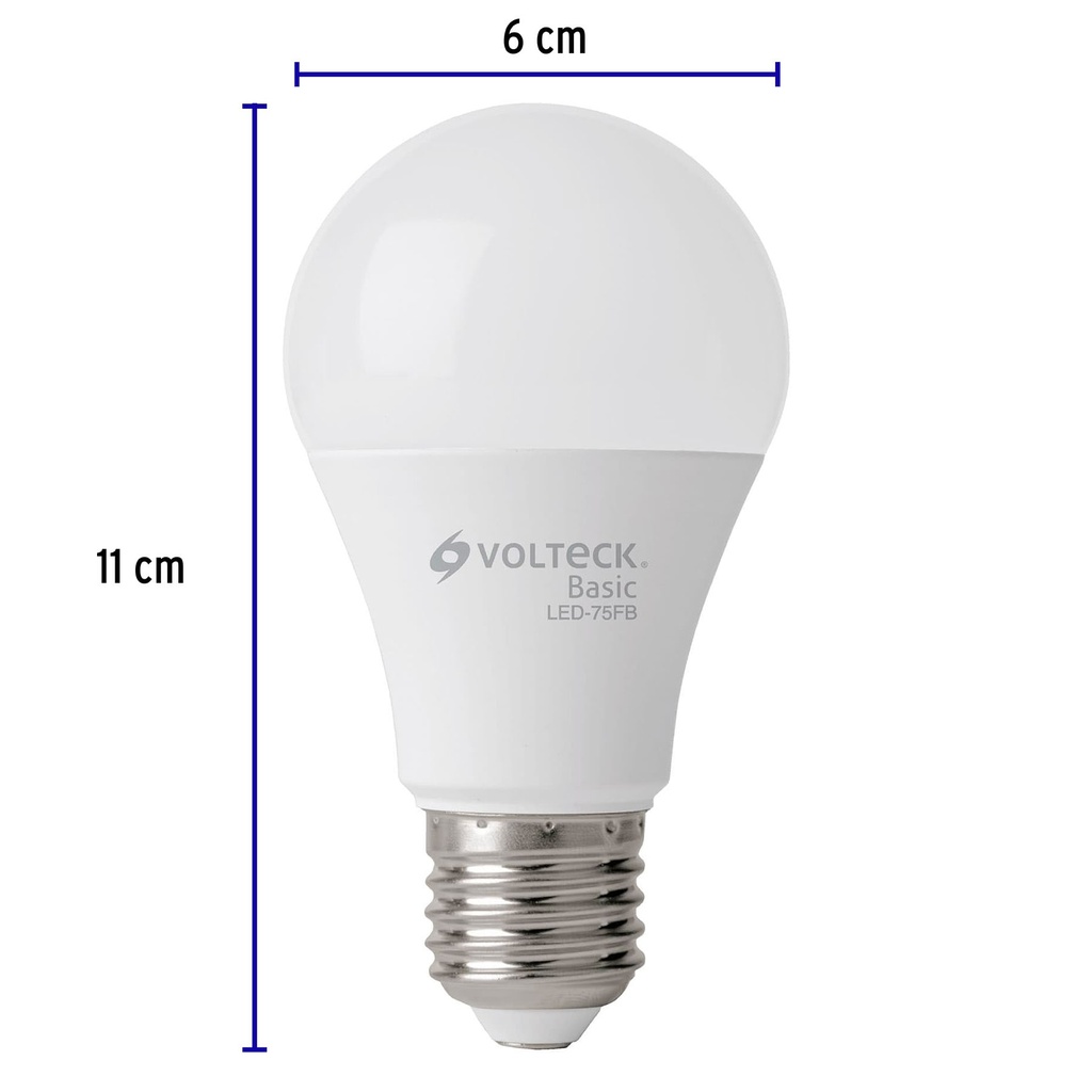 LED-75FBX4 | Pack de 4 lámparas LED A19 10 W (equiv. 75 W), luz de día