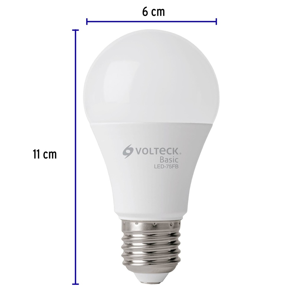 LED-75FB | Lámpara LED A19 10 W (equiv. 75 W), luz de día, caja, Basic