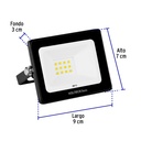REF-400LC | Reflector ultra delgado LED 10 W luz cálida, Volteck Basic