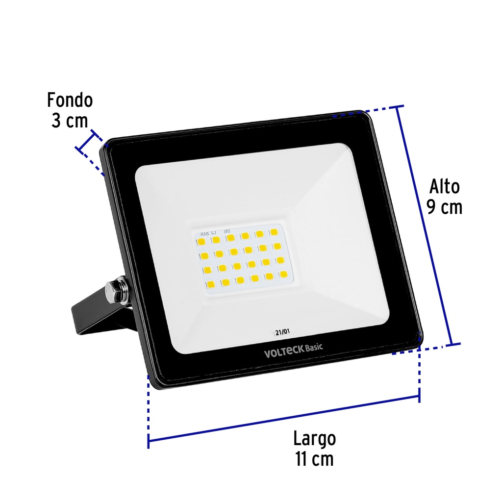 REF-401LC | Reflector ultra delgado LED 20 W luz cálida, Volteck Basic