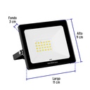 REF-401LC | Reflector ultra delgado LED 20 W luz cálida, Volteck Basic