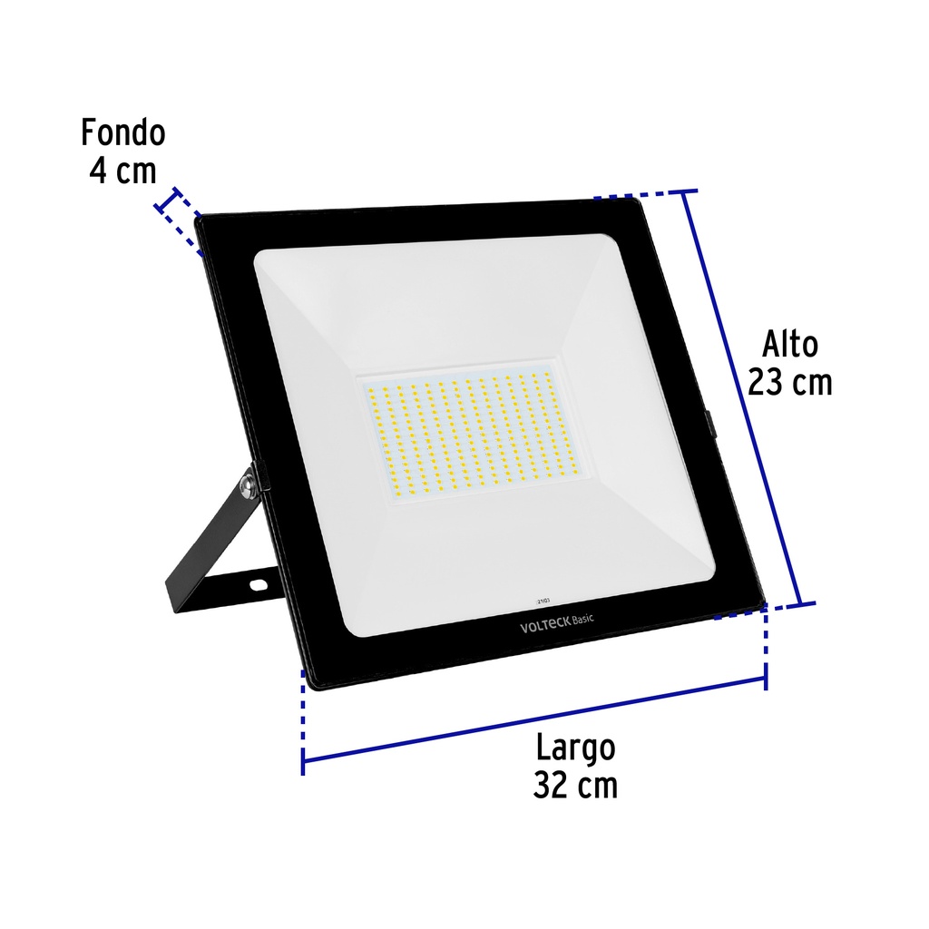 REF-405LC | Reflector ultra delgado LED 150 W luz cálida, Volteck Basic