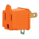 AD-32N | Bolsa con 2 adaptadores 3 a 2 naranjas, Volteck