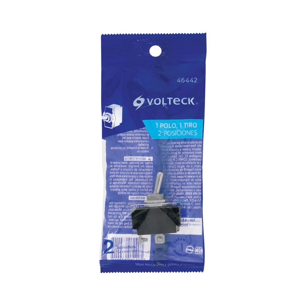 APAL-2 | Interruptor de palanca, 2 tornillos, Volteck