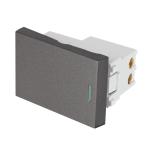 APSE15-LA | Interruptor sencillo acero inox de 1.5 módulos, línea Lisboa