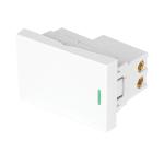 APSE15-LB | Interruptor sencillo blanco de 1.5 módulos, línea Lisboa