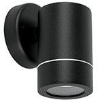 ARB-203S | Arbotante de acento 1 spot negro, lámpara no incluida