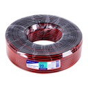 CABO-22B | Rollo de 100 m de cable polarizado bicolor p/bocina 22 AWG