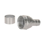 COCO-59C | Bolsa con 4 conectores coaxiales RG 59 tipo campana, Volteck