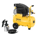 COMP-KIT20P | Kit, compresor 20L, 2-1/2 HP,manguera PVC y pistola,Pretul